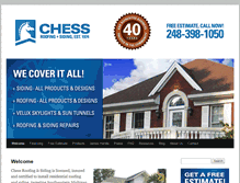 Tablet Screenshot of chessroofing.us